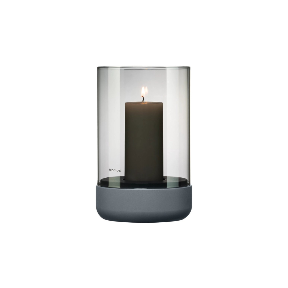 Blomus Calma Windlicht RVS Smoke Medium