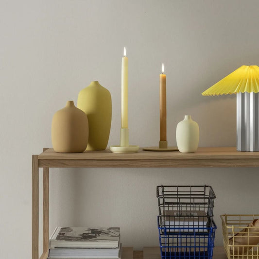 Blomus Vela Kaarsenstandaard Transparent Yellow