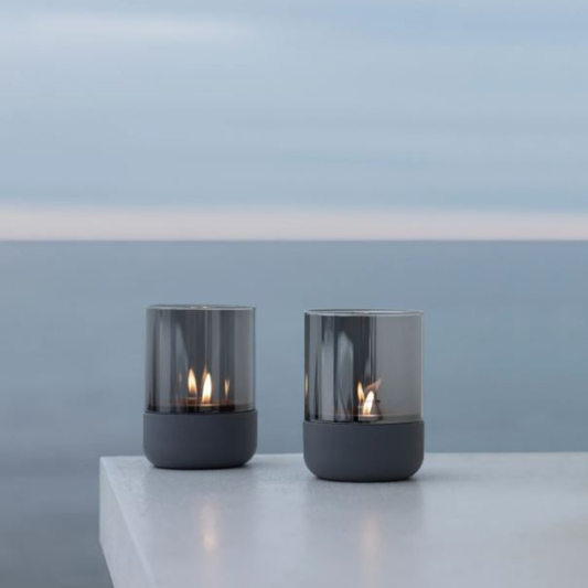 Blomus Calma Windlicht Smoke 2 Stuks Extra Small