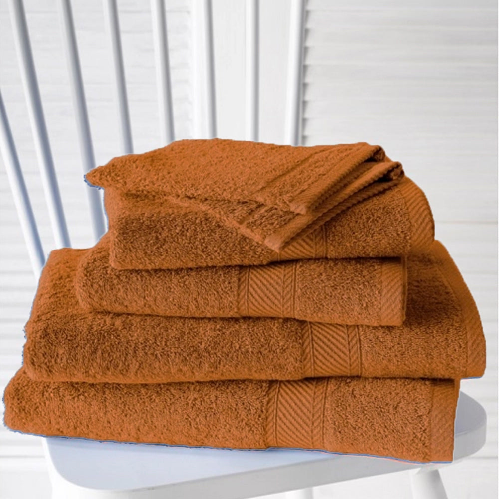 Das weiße Lietaer Helene Badtextilien-Set in Karamell, 6-teilig