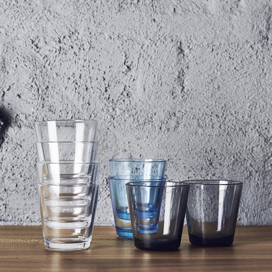 Iittala Kartio Waterglas Donkergrijs 21 cl 2 Stuks