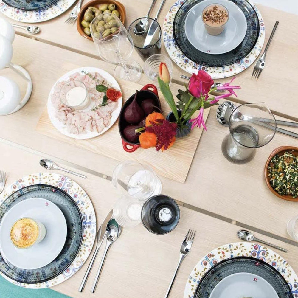 Iittala Kastehelmi Gebäckteller Dunkelgrau 17 cm