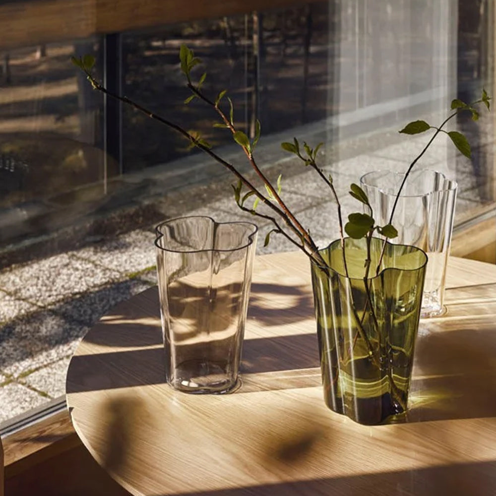 Iittala Alvar Aalto Vase Moosgrün 18,1 cm