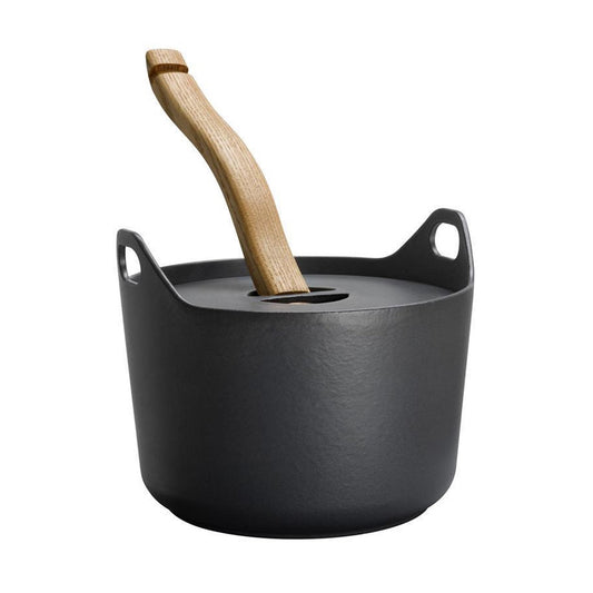 Iittala Sarpaneva Schmortopf mit Deckel und Holzgriff, 3 l