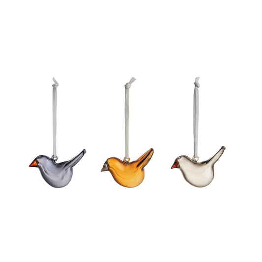 Iittala Birds By Toikka Glazen Mini Vogel Mix 3 Stuks
