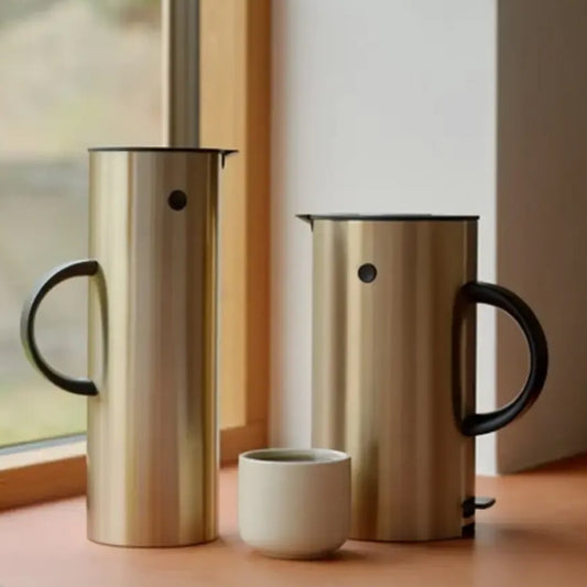 Stelton Em77 Wasserkocher, gebürstetes Messing, 1,5 l