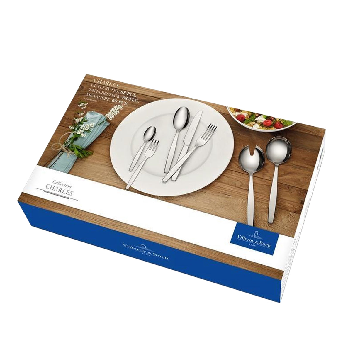 Villeroy & Boch Charles Besteckkassette, 68-teilig