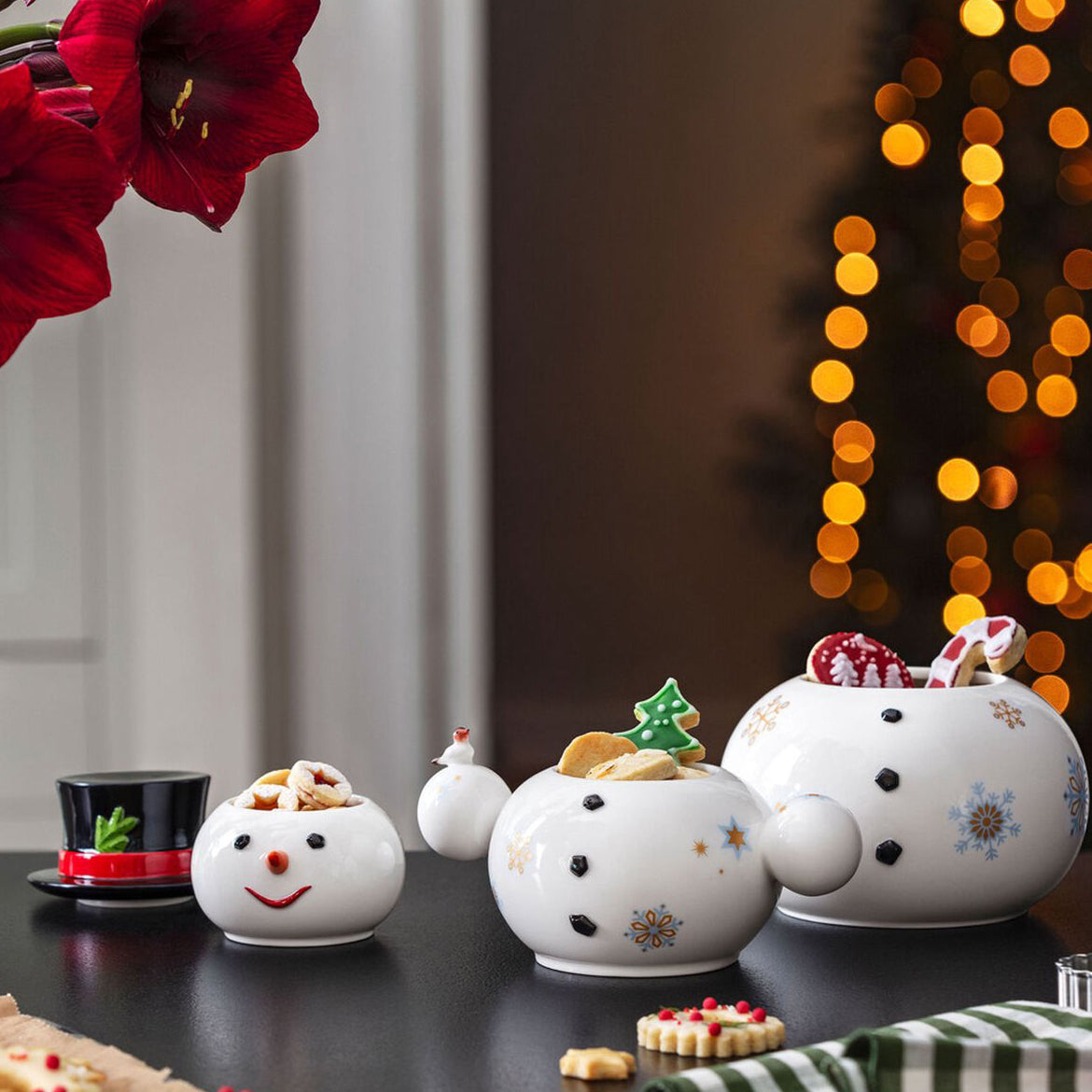 Villeroy & Boch Christmas Toy's Memory Sneeuwman Voorraadpot 20,5 X 18 X 31 cm