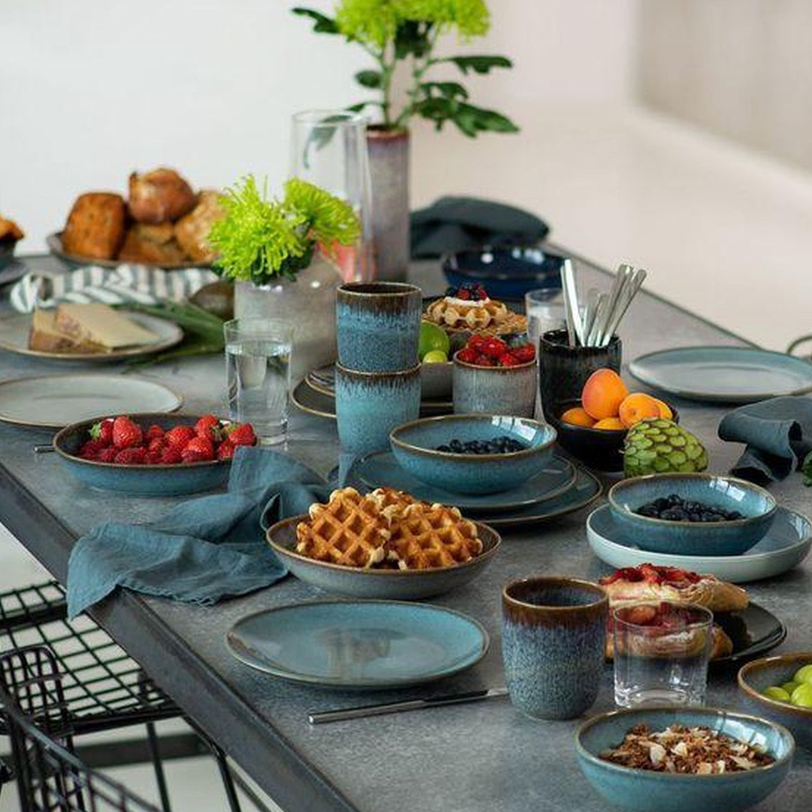 Villeroy & Boch Lave Glace Schaal Plat Aardewerk 28 cm