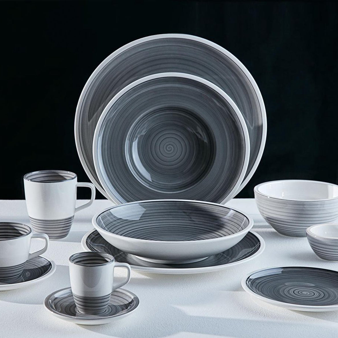 Villeroy & Boch Manufacture Gris Diep Bord Porselein 25 cm