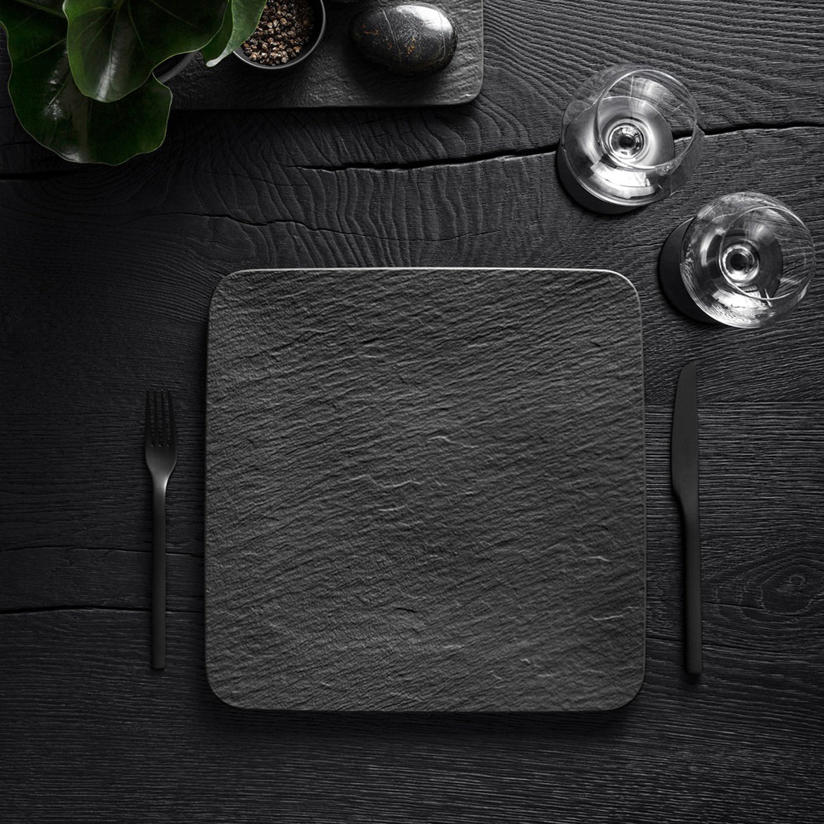 Villeroy & Boch Manufacture Rock Gourmet Bord Vierkant
