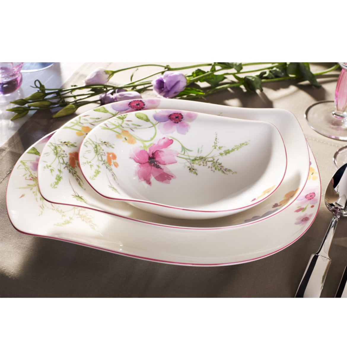 Villeroy & Boch Mariefleur Gris Basic Saladeschaal 36 X 24 cm