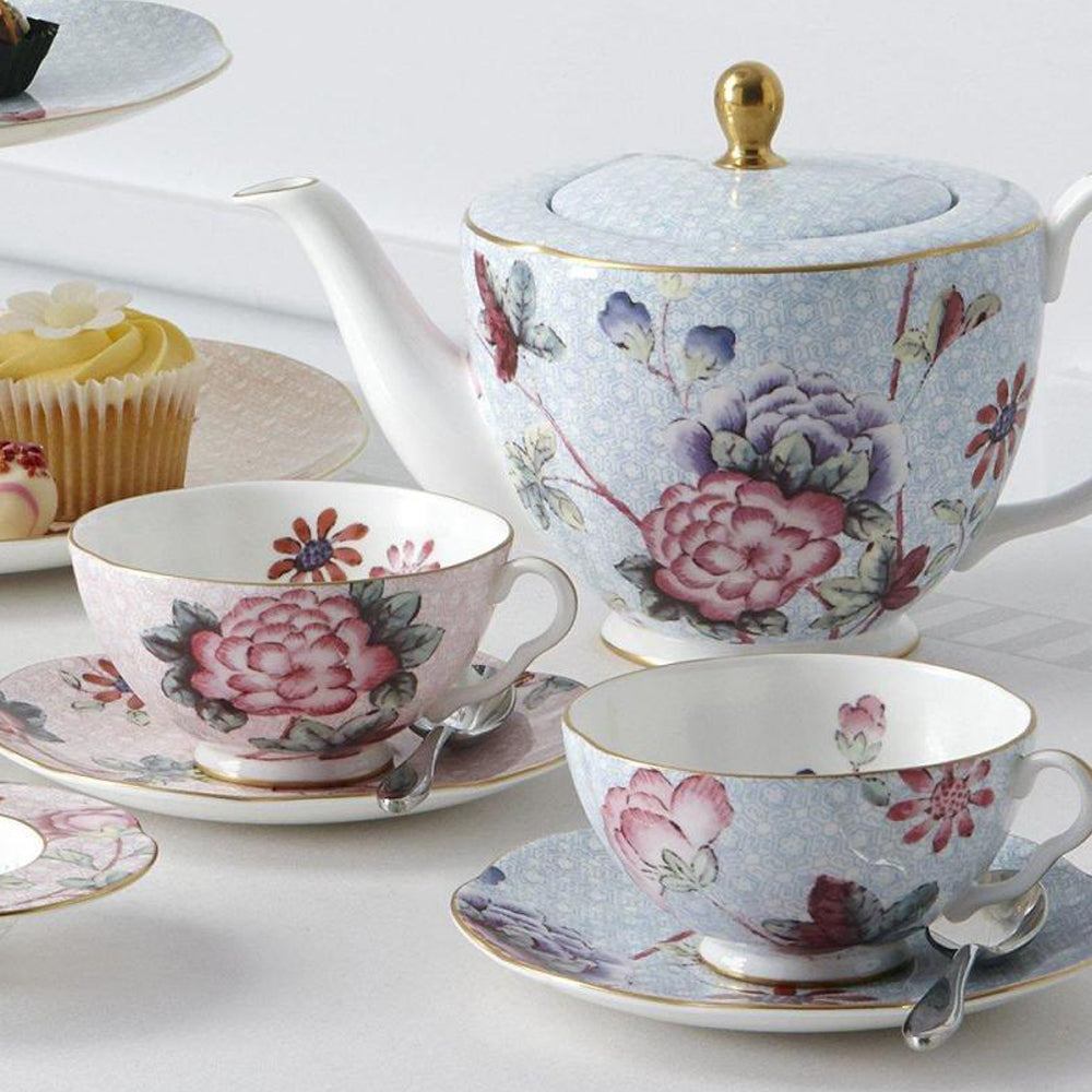 Wedgwood Cuckoo Teekanne, China, Blau, 1 l