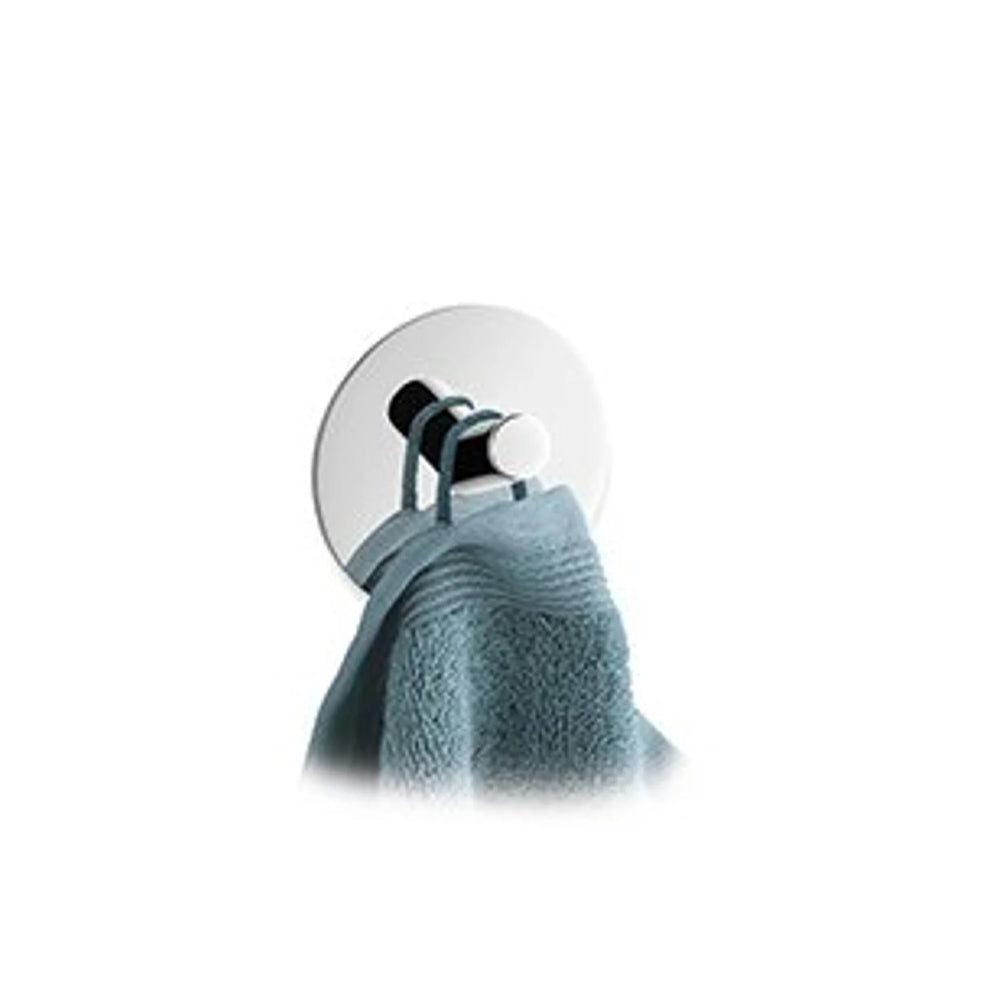 Zack Duplo Handdoekhaak Rond RVS Glans