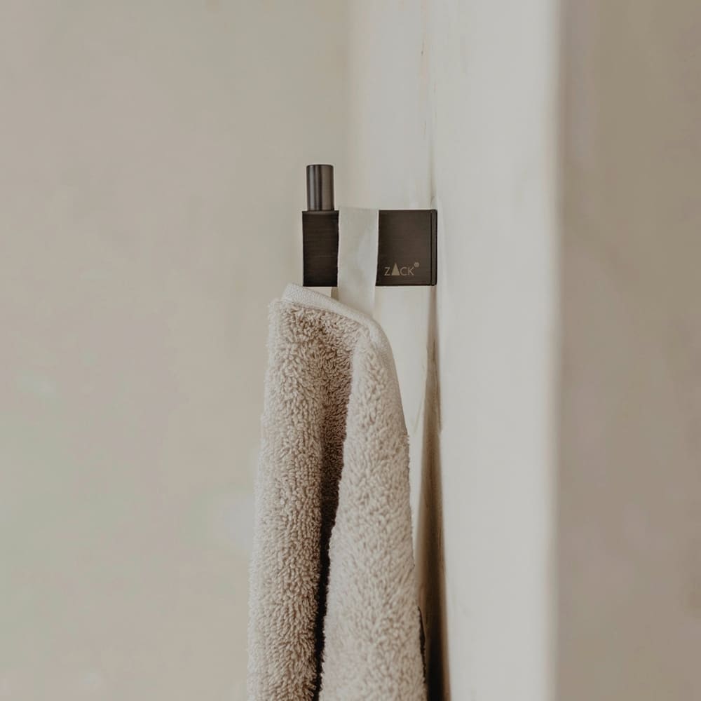 Zack Linea Handdoekhaak Grafiet 4,8 cm