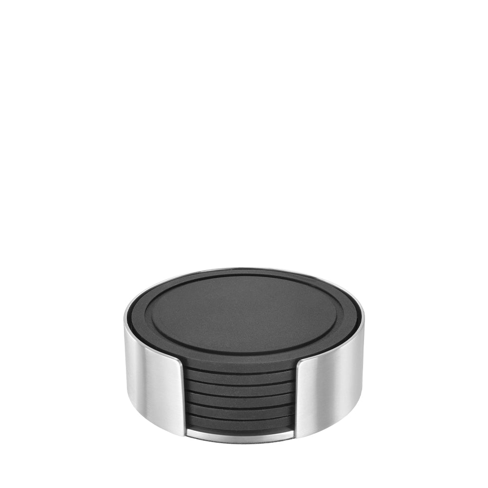 Zack Vetro Glasonderzetter RVS/Zwart 6 Stuks