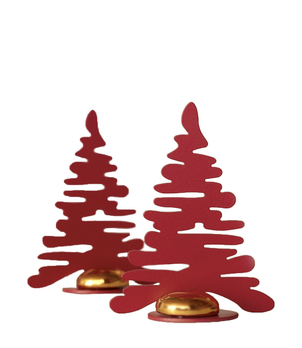 Alessi Barkplace Tree Kerstboompje Met Magneet Rood 2 Stuks