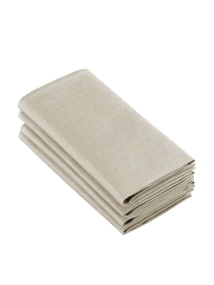 De Witte Lietaer Sonora Servet Flint 50 x 50 cm 4 Stuks