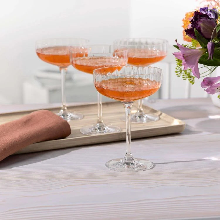 Villeroy & Boch Rose Garden Champagneglas Coupe 4 Stuks