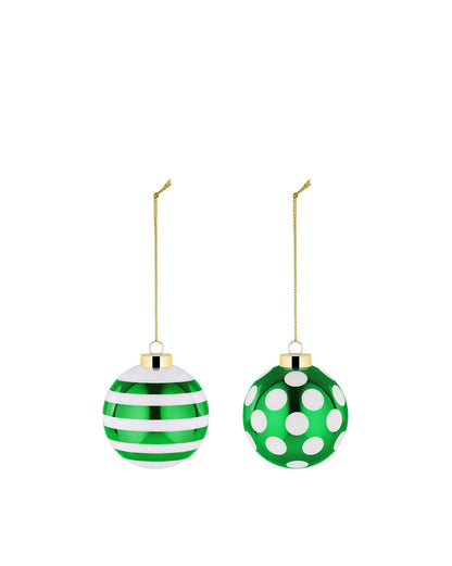 Alessi Delight Kerstballenset 2 Groen 2 Stuks