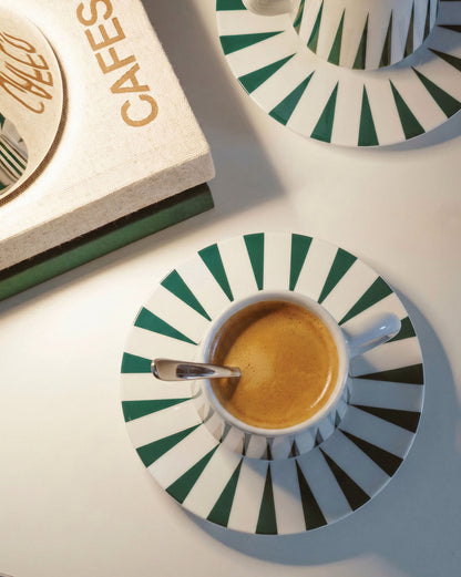 Alessi Delight Espresso Set Groen 4-Delig