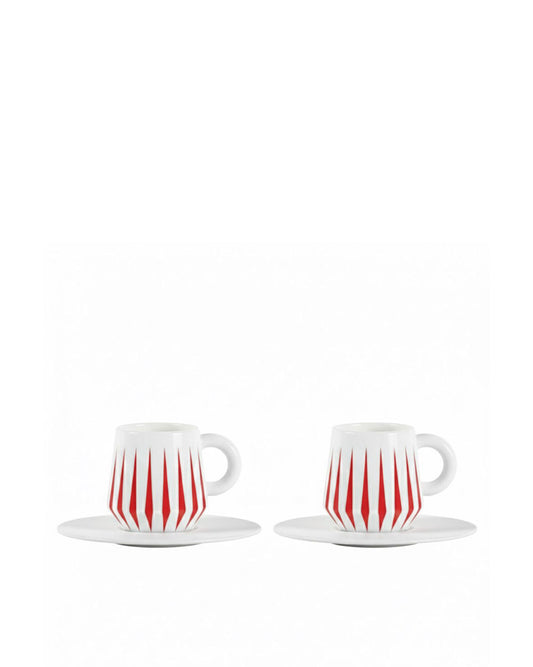 Alessi Delight Espresso Set Rood 4-Delig