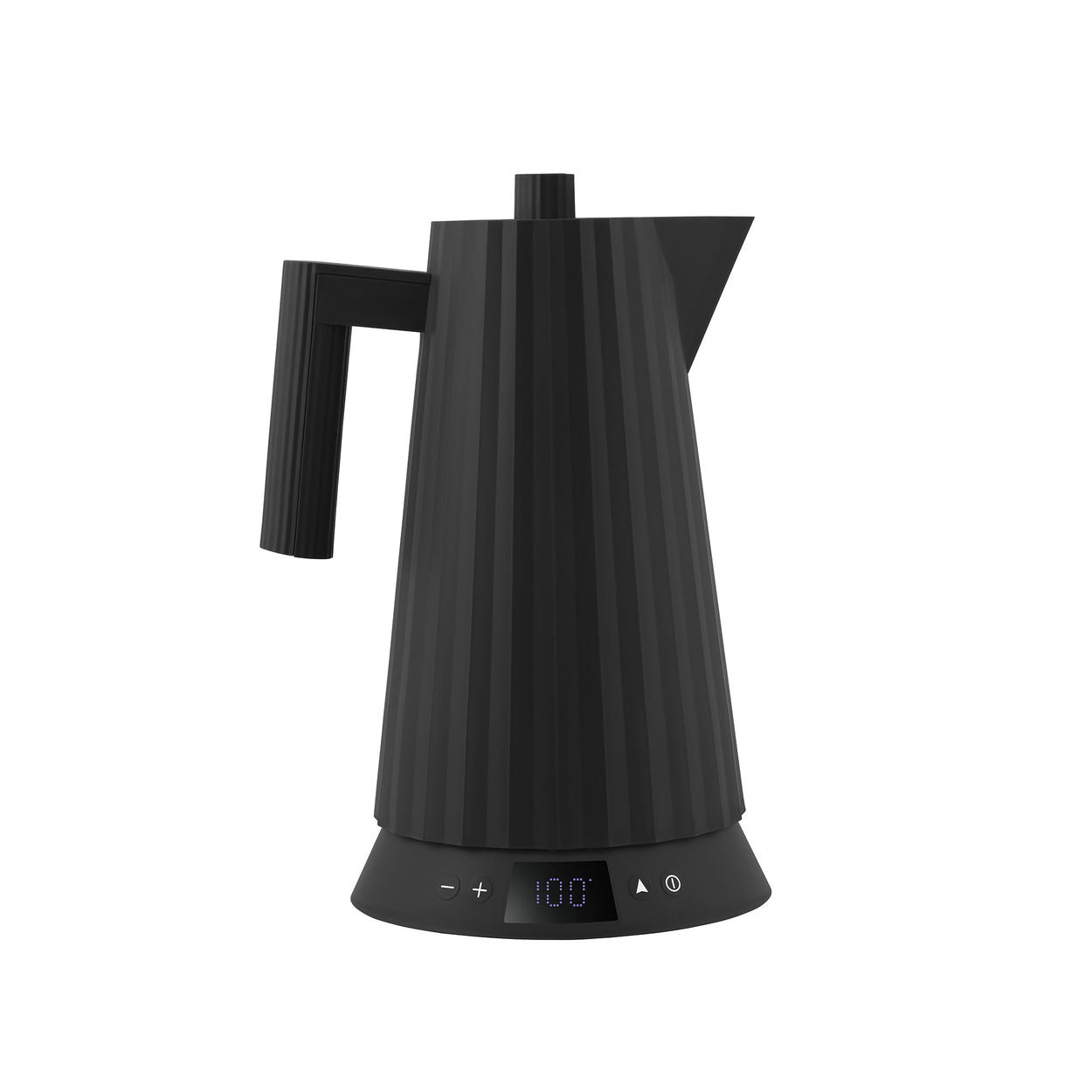 Alessi Plissé Waterkoker Temperatuur Controle Zwart 1,7 L