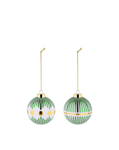 Alessi Delight Kerstballenset 1 Groen 2 Stuks