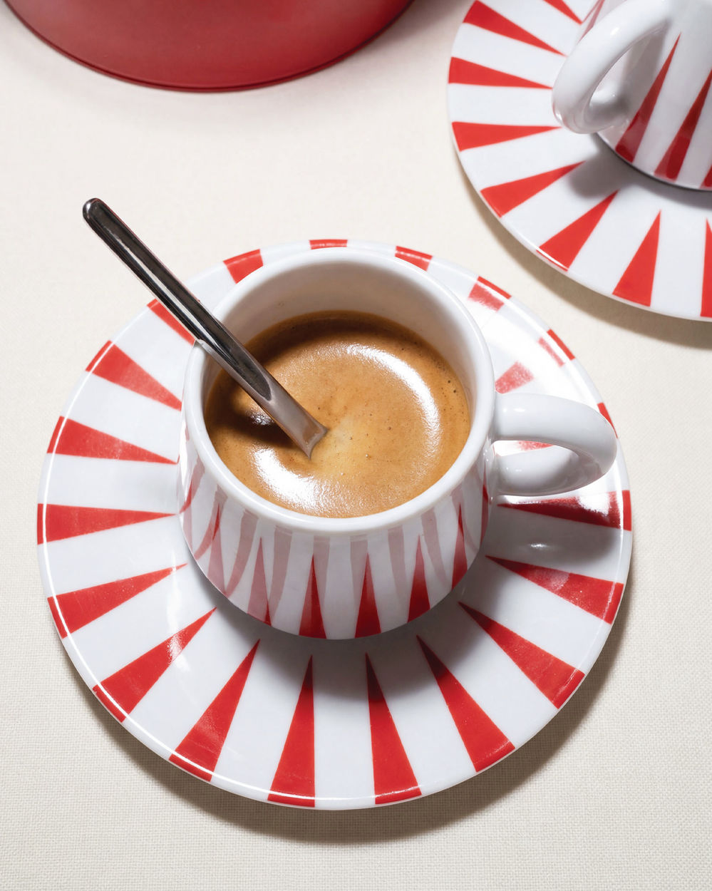 Alessi Delight Espresso Set Rood 4-Delig