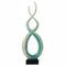 Leonardo Rotate Sculptuur Wit Turquoise Large