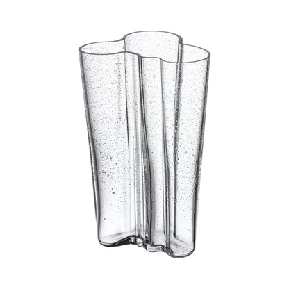Iittala Aalto Vaas met Gebubbeld Glas Helder 20,1 cm