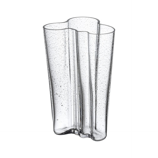 Iittala Aalto Vaas met Gebubbeld Glas Helder 20,1 cm