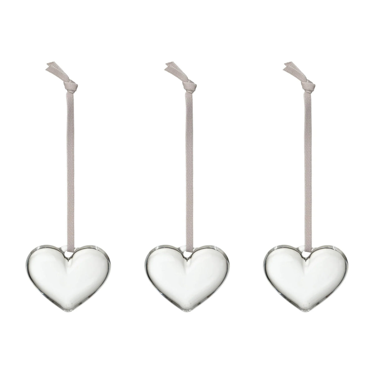 Iittala Oiva Toikka Glazen Hart Helder 3 Stuks