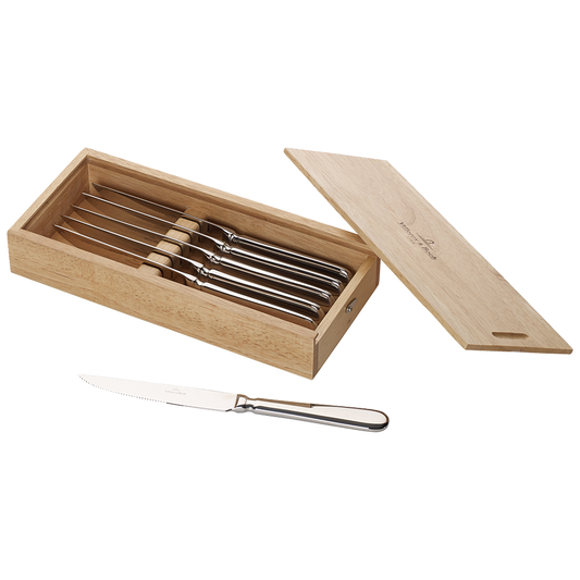 Villeroy & Boch Oscar Steakmes In Houten Kistje 6 Stuks