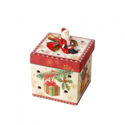 Villeroy & Boch Christmas Toy's Geschenkpakje Vierkant Santa's Cadeaus Small