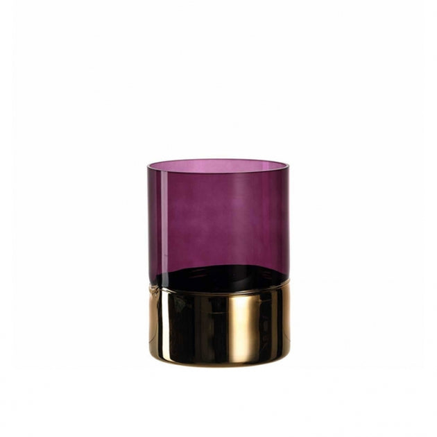 Leonardo Velluto Windlicht Lila Goud