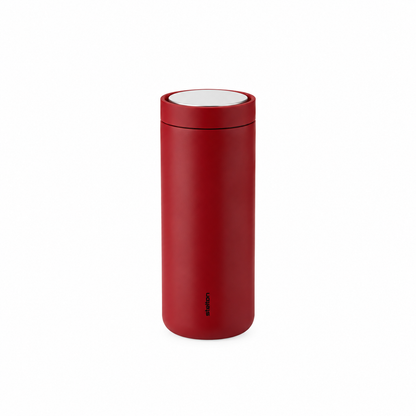 Stelton To Go CliCk Thermosbeker Soft Cherry Red 0,4 L