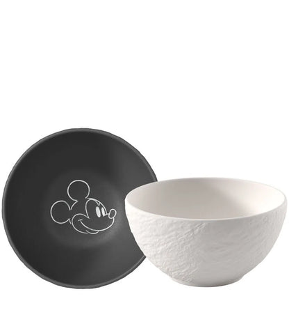 Villeroy & Boch Manufacture Rock Mickey Mouse Schaaltjes Set 2-Delig