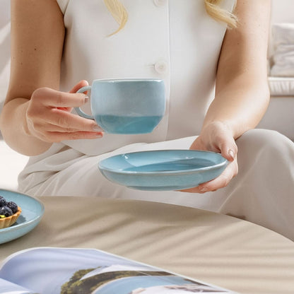 Villeroy & Boch Perlemor Aqua Koffieschotel 16 cm