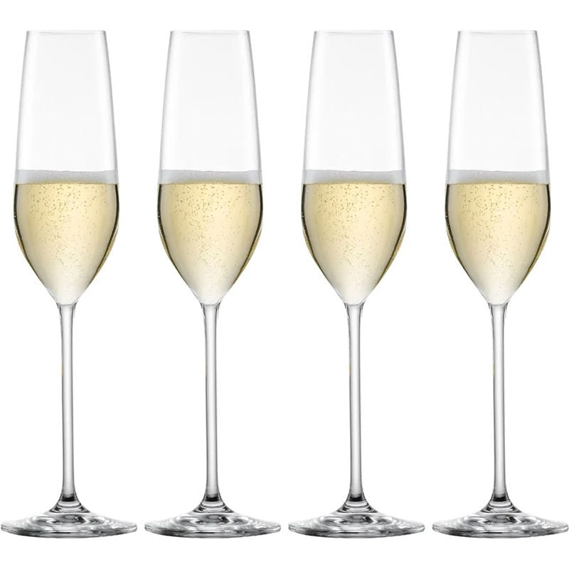 Schott Zwiesel Fortissimo Champagneglas 24 Cl 4 Stuks – Wijnglas Van Schott-Zwiesel In Rvs-Glanzend Kristal Glas