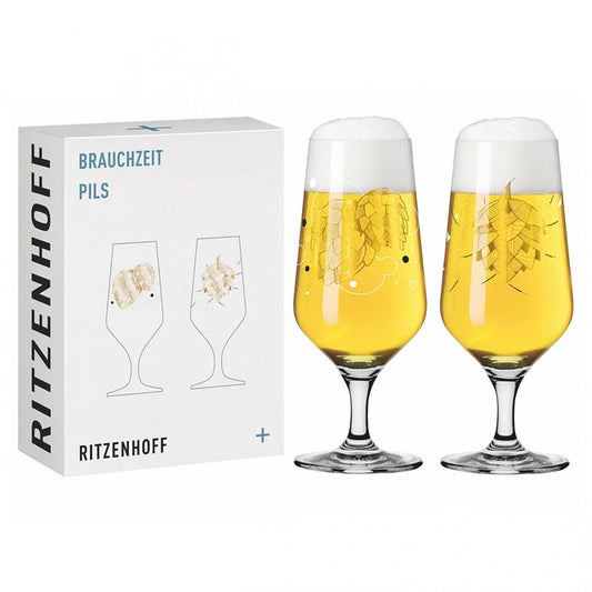 Ritzenhoff Brauchzeit Pils Glas 1/2 2 Stuks – Bierglas Van Ritzenhoff In Rvs-Glanzend Kristalglas