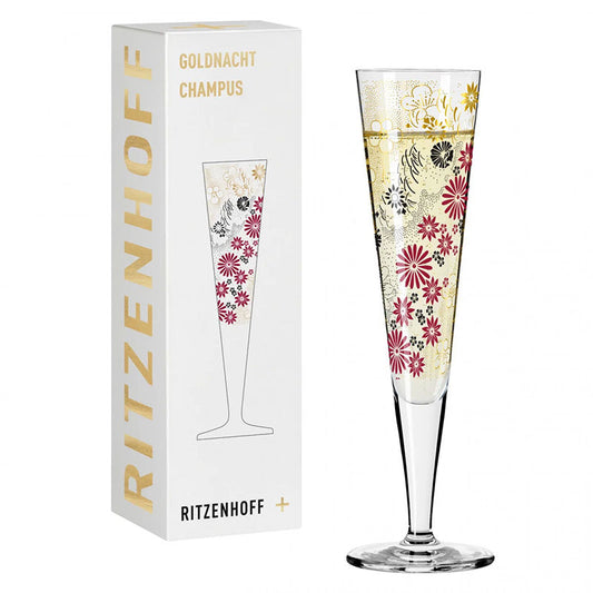 Ritzenhoff Goldnacht Champus Champagneglas 1024  – Wijnglas Van Ritzenhoff In Rvs-Glanzend Kristalglas