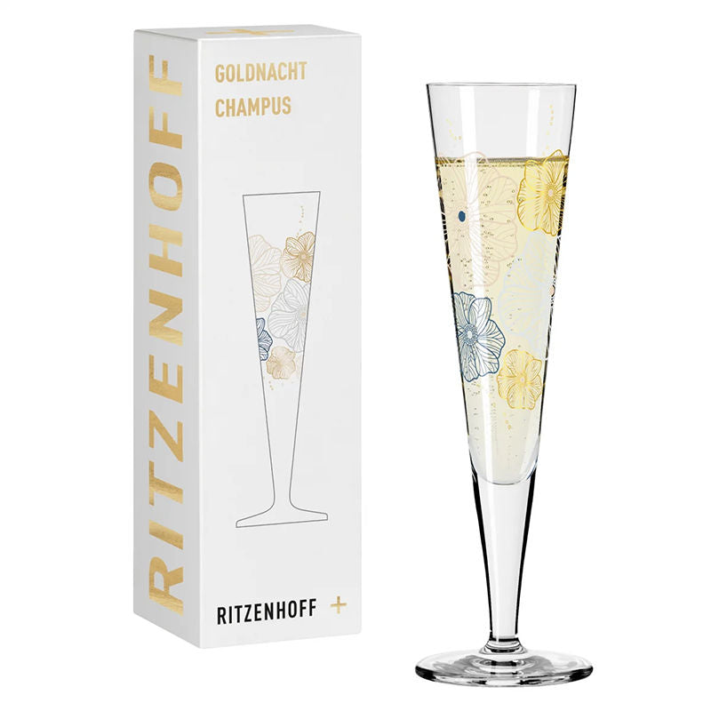 Ritzenhoff Goldnacht Champus Champagneglas 1036  – Wijnglas Van Ritzenhoff In Rvs-Glanzend Kristalglas