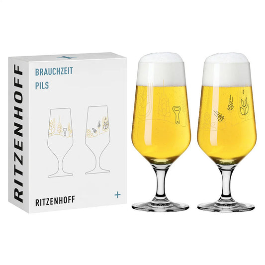 Ritzenhoff Brauchzeit Pils Glas 11/12 2 Stuks – Bierglas Van Ritzenhoff In Rvs-Glanzend Kristalglas