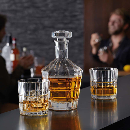 Leonardo Spiritii Whisky Decanteerset Met 2 Glazen – Decanteer Van Leonardo In Rvs-Glanzend Glas