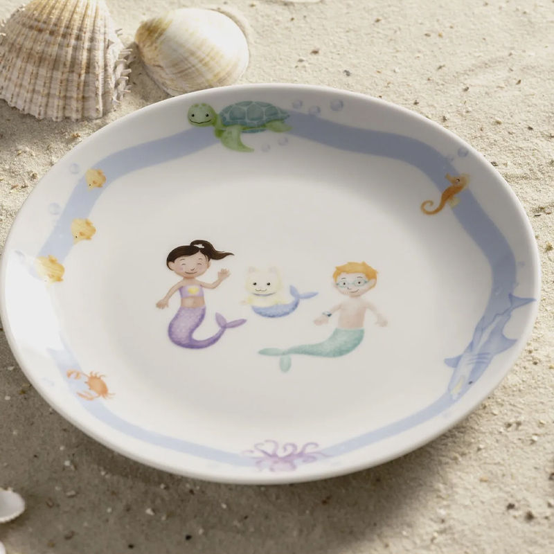 Leonardo Bambini Avventura Kinderserviesset 3-Delig Sea – Servies Van Leonardo In Rood Porselein