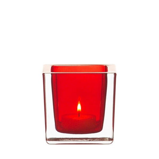 Leonardo Cube Tafellicht Rood