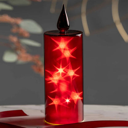 Leonardo Stella Kaarslamp Met Ledverlichting Rood 27 cm