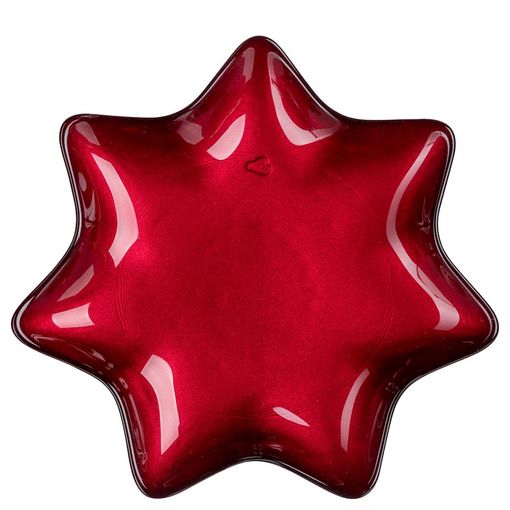 Leonardo Stella Ster Bord Rood 28 cm