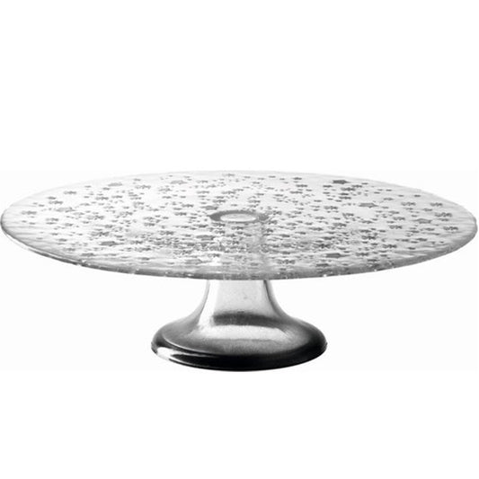 Leonardo Stella Taart Plateau  32 Cm – Bord Van Leonardo In Rvs-Glanzend Glas